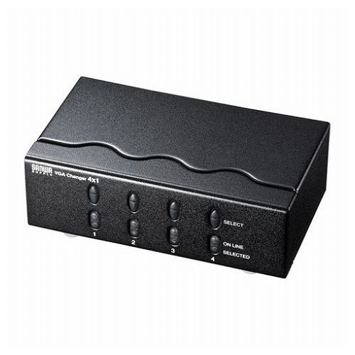 サンワサプライ ディスプレイ切替器 ミニD-sub HD 15pin用 ・4回路 SW-EV4N2(代引不可)【送料無料】の通販は