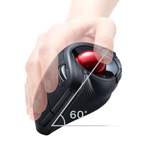 サンワサプライ Bluetoothエルゴトラックボール チルトホイール・マルチペアリング MA-BTTB179BK(代引不可)【送料無料】_3