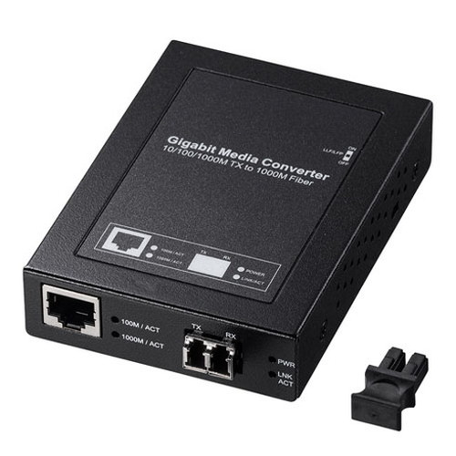 サンワサプライ 光メディアコンバータ ギガビット、シングルモード LAN-EC212RL10(代引不可)【送料無料】_1