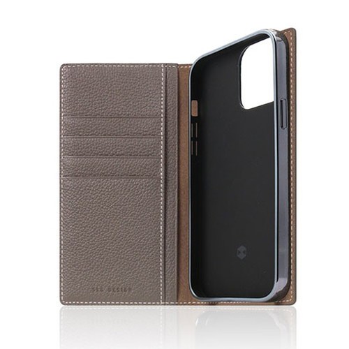 SLG Design Full Grain Leather Case for iPhone 13 Pro 手帳型ケース エトフクリーム SD22125i13PEC(代引不可)【送料無料】