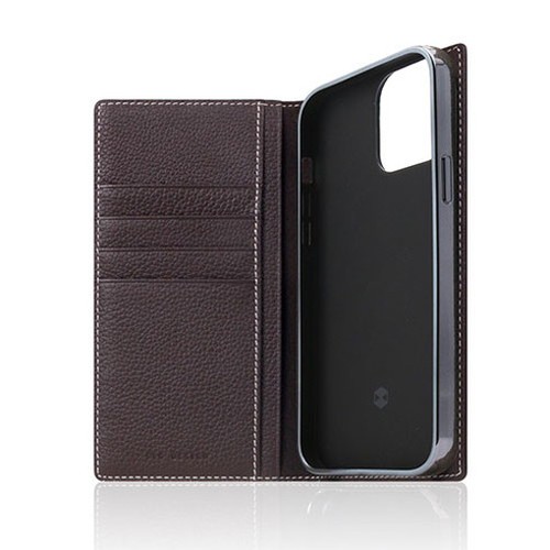 SLG Design Full Grain Leather Case for iPhone 13 Pro 手帳型ケース ブラウンクリーム SD22126i13PBC(代引不可)【送料無料】