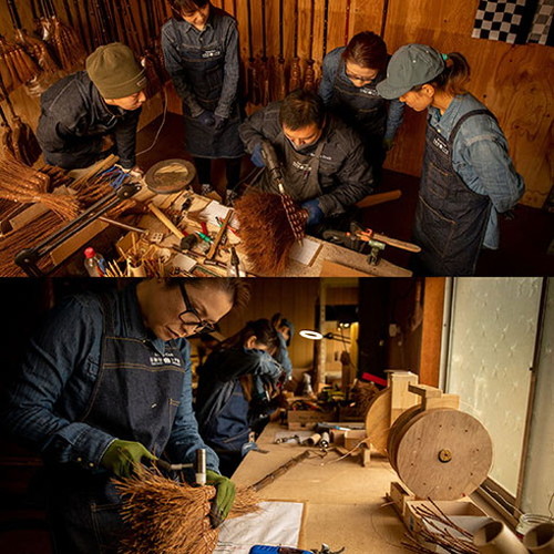 深海産業 BroomCraft 棕櫚鬼毛箒 シュロおにげほうき 9玉 長柄 SY-007(代引不可)【送料無料】_4