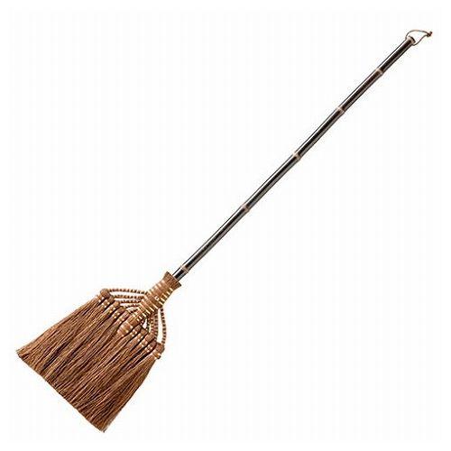 深海産業 BroomCraft 棕櫚鬼毛箒 シュロおにげほうき 11玉 長柄 SY-008(代引不可)【送料無料】