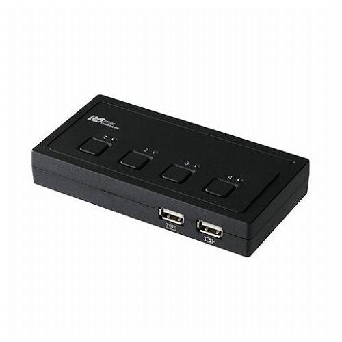 ラトックシステム VGAパソコン切替器 4台用 RS-430U(代引不可)【送料無料】