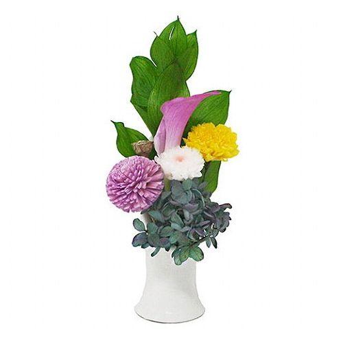 A＆K 仏花シリーズ 新しい形のプリザーブドフラワー 凛-Rin- AKM-001(代引不可)