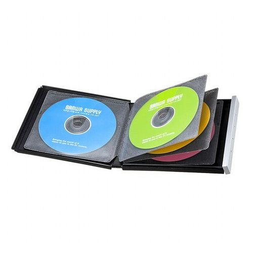 【5個セット】 サンワサプライ ブルーレイディスク対応ポータブルハードケース 8枚収納・ブラック FCD-JKBD8BKX5(代引不可)【送料無料】