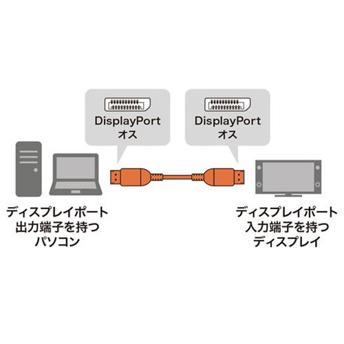 【5個仕かける】 サンワサプライ DisplayPort有線テレビ 1m Ver1.4 KC-DP1410X5(代引不可)【貨物輸送無料】