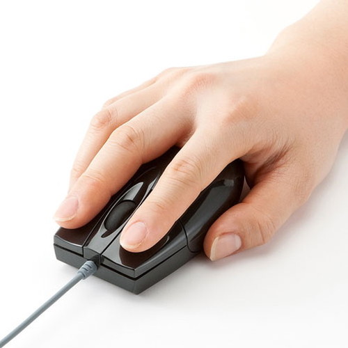 【5個セット】 サンワサプライ 有線ブルーLEDマウス USB-PS/2変換アダプタ付き MA-BL3UPBKNX5(代引不可)【送料無料】_1