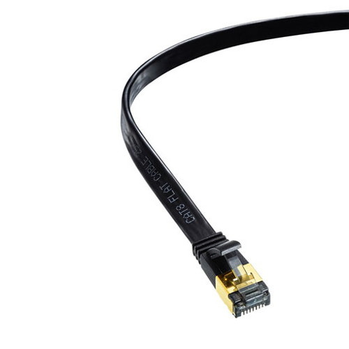 【5個セット】 サンワサプライ カテゴリ8フラットLANケーブル KB-T8FL-03BKX5(代引不可)【送料無料】_2