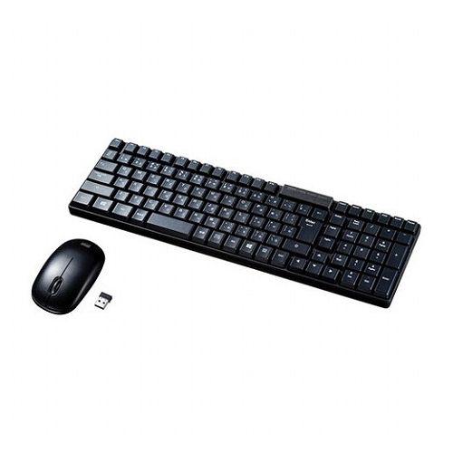 【5個セット】 サンワサプライ マウス付きワイヤレスキーボード SKB-WL34SETBKX5(代引不可)【送料無料】