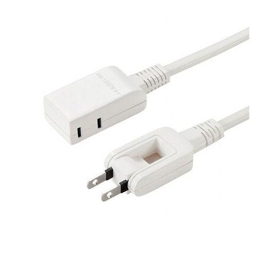 【5個セット】 サンワサプライ マイクロタップ 2個口 0.2m ホワイト TAP-M602WX5(代引不可)【送料無料】の通販は