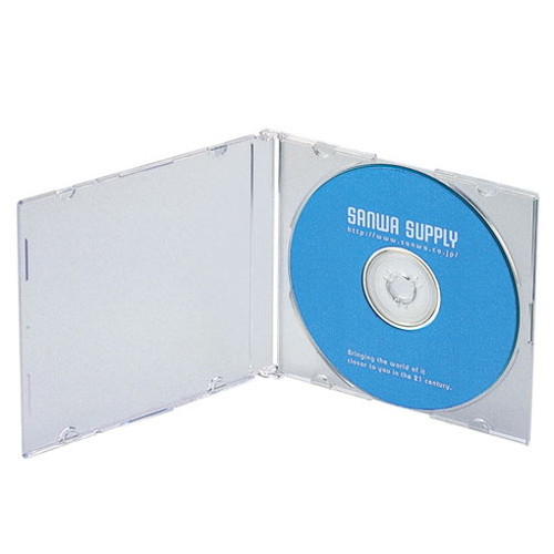 【5個セット 50枚×5 】 サンワサプライ Blu-ray・DVD・CDケース スリムタイプ・50枚セット・クリア FCD-PU50CLN2X5(代引不可)【送料無料】_1