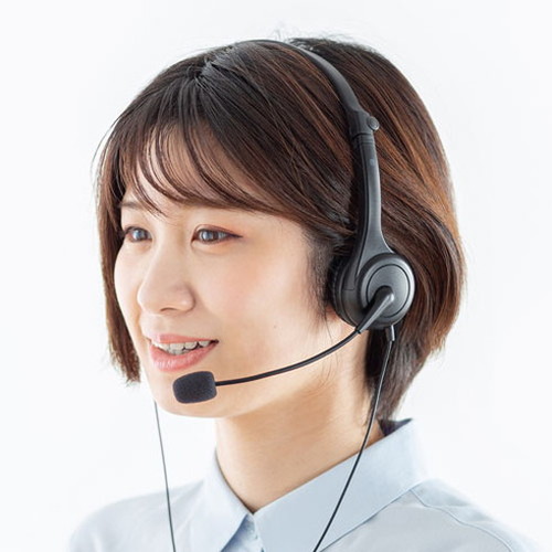 【5個セット】 サンワサプライ 4極対応ヘッドセット MM-HS407BKX5(代引不可)【送料無料】_1