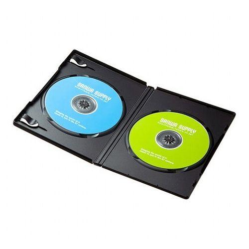 【5個セット 30枚×5 】 サンワサプライ DVDトールケース 2枚収納・30枚セット・ブラック DVD-TN2-30BKNX5(代引不可)【送料無料】