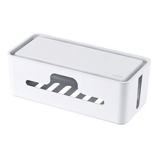 【5個セット】 エレコム スタンド付きケーブルボックス 小 EKC-BOX003WHX5(代引不可)【送料無料】の通販は
