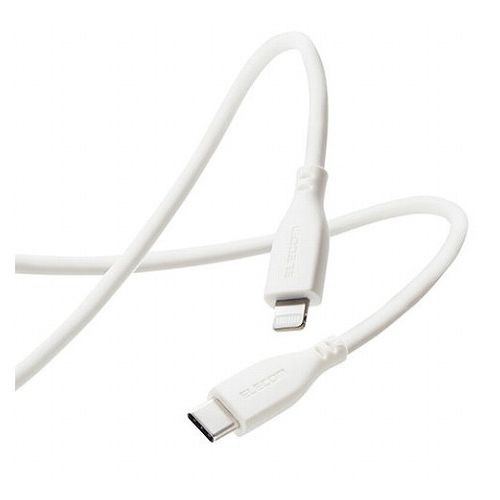 【5個セット】 エレコム なめらかUSB-C to Lightningケーブル MPA-CLSS20WHX5(代引不可)【送料無料】の通販は