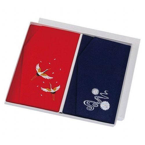 正絹ちりめん刺繍金封ふくさ 慶弔セット C3041136(代引不可)【メール便配送】【送料無料】