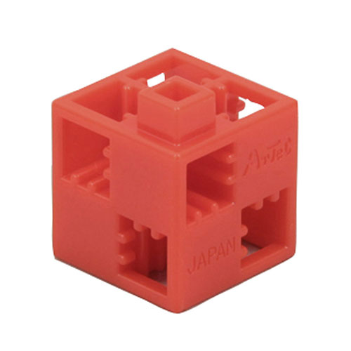 【24P×10セット】 ARTEC Artecブロック 基本四角 赤 ATC77735X10(代引不可)【送料無料】の通販は 7,058円