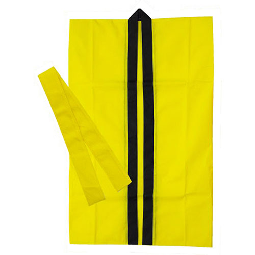 【20個セット】 ARTEC ロングハッピ不織布 黄 J(ハチマキ付) ATC1162X20(代引不可)【送料無料】