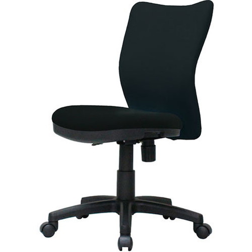 弘益 オフィスチェア コンパクト設計 ブラック K-922-BK(代引不可)【送料無料】