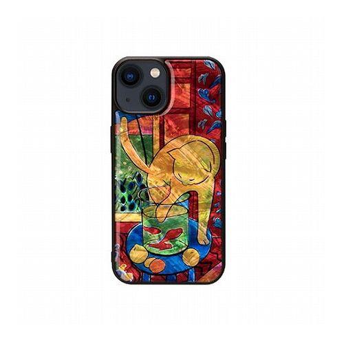 ikins 天然貝ケース for iPhone 14 魚と猫 背面カバー型 I23576i14(代引不可)【送料無料】の通販は 5,342円