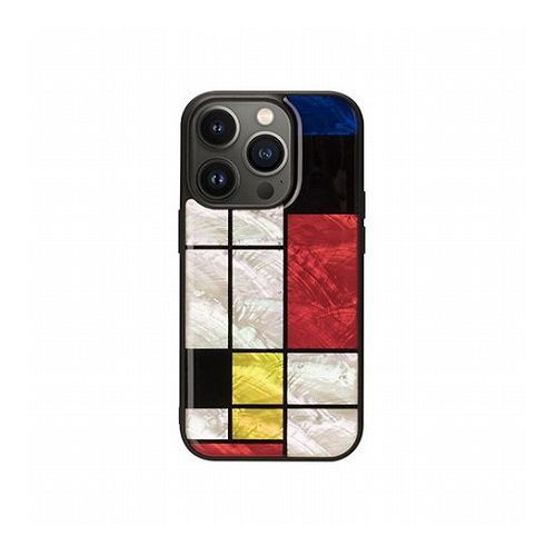 ikins 天然貝ケース for iPhone 14 Pro Mondrian 背面カバー型 I23595i14P(代引不可)【送料無料】の通販は