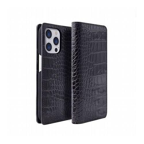 abbi SIGNATURE LIPARI イタリアンレザーダイアリーケース for iPhone 14 Pro ブラック 手帳型 ABS24078i14PBK(代引不可)【送料無料】