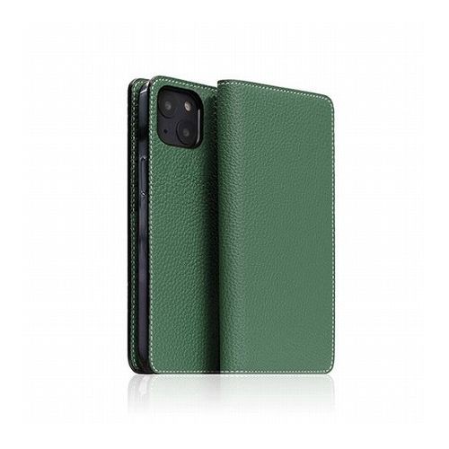 SLG Design Hybrid Grain Leather Case for iPhone 14 Sea Green 手帳型 SD24297i14GR(代引不可)【送料無料】