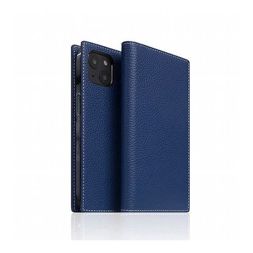 SLG Design Full Grain Leather Case for iPhone 14 ネイビーブルー 手帳型 SD24310i14NB(代引不可)【送料無料】