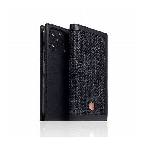 SLG Design Edition Calf Skin Leather Diary for iPhone 14 Pro ブラック 手帳型 SD24336i14PBR(代引不可)【送料無料】