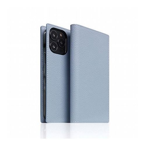 SLG Design Full Grain Leather Case for iPhone 14 Pro Max パウダーブルー 手帳型 SD24352i14PMPB(代引不可)【送料無料】