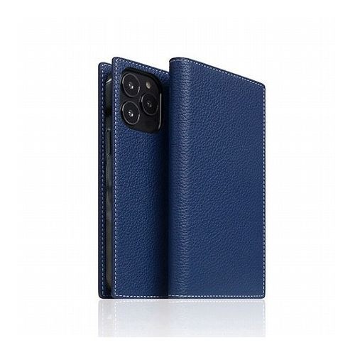 SLG Design Full Grain Leather Case for iPhone 14 Pro Max ネイビーブルー 手帳型 SD24353i14PMNB(代引不可)【送料無料】