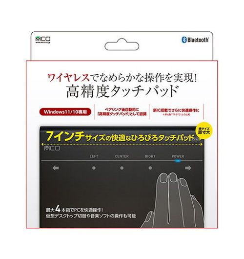 ミヨシ Bluetoothタッチパッド ブラック TTP-BT02/BK(代引不可)【送料無料】