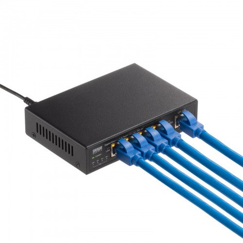 サンワサプライ ギガビット対応PoEスイッチングハブ(5ポート) LAN-GIGAPOE52(代引不可)【送料無料】_2