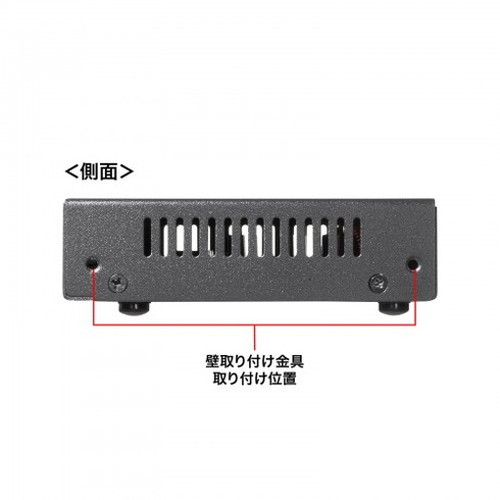 サンワサプライ ギガビット対応PoEスイッチングハブ(8ポート) LAN-GIGAPOE82(代引不可)【送料無料】_4