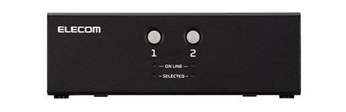 エレコム KVM切替器(VGA・2ポート用) KVM-NVXSN2(代引不可)【送料無料】_1
