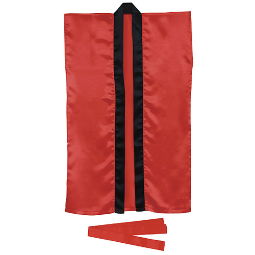 【10個セット】 ARTEC サテンロングハッピ 赤 S(ハチマキ付) ATC1140X10(代引不可)【送料無料】