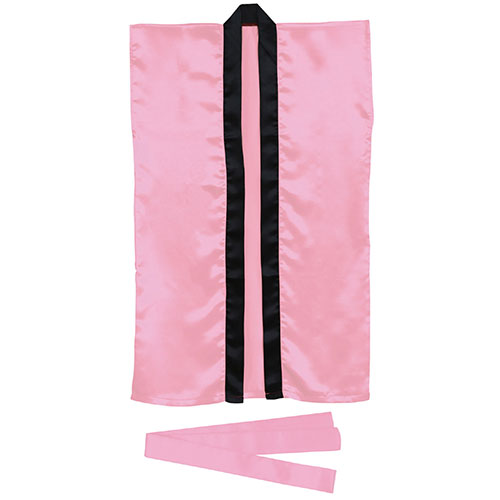 【10個セット】 ARTEC サテンロングハッピ 桃 S(ハチマキ付) ATC1144X10(代引不可)【送料無料】