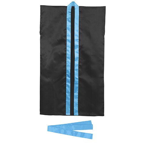 【10個セット】 ARTEC サテンロングハッピ 黒(青襟) J(ハチマキ付) ATC14428X10(代引不可)【送料無料】の通販は 6,780円