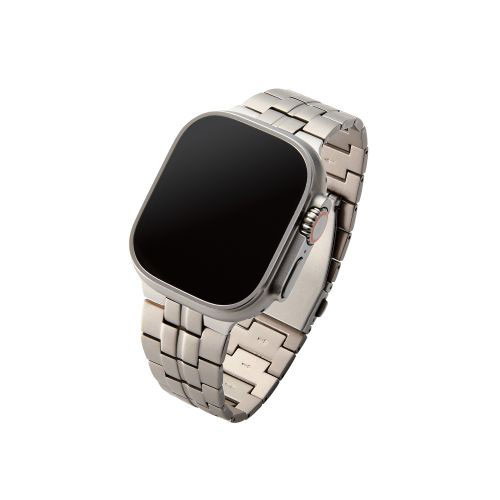 エレコム Apple Watch用チタンバンド 49/45/44/42mm AW-49BDTITSV(代引不可)【送料無料】_1