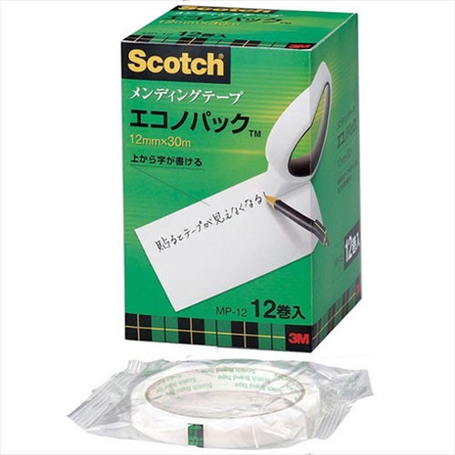 3M Scotch スコッチ メンディングテープエコノパック 12mm 3M-MP-12(代引不可)【送料無料】の通販は 5,310円