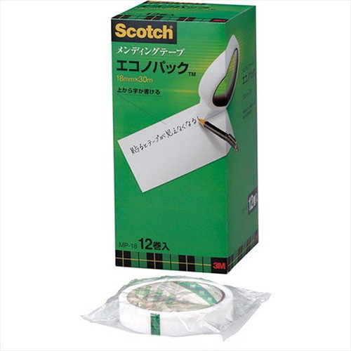 3M Scotch スコッチ メンディングテープエコノパック 18mm 3M-MP-18(代引不可)【送料無料】