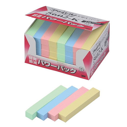 3M Post-it ポストイット 再生紙パワーパック ふせんハーフ 3M-5602-K(代引不可)