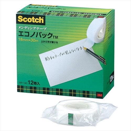 3M Scotch スコッチ メンディングテープエコノパック 18mm 3M-MP-18S(代引不可)【送料無料】
