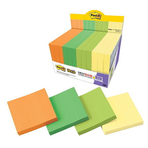 3M Post-it ポストイット 強粘着ノート マルチカラー6 増量パック 3M-6541SS-MC-6(代引不可)