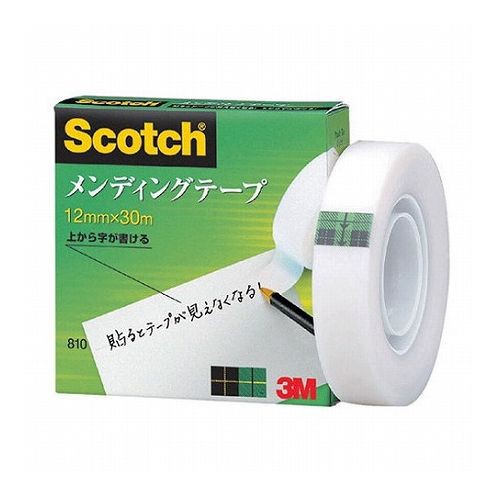 3M Scotch スコッチ メンディングテープ 12mm 紙箱入 3M-810-1-12X10