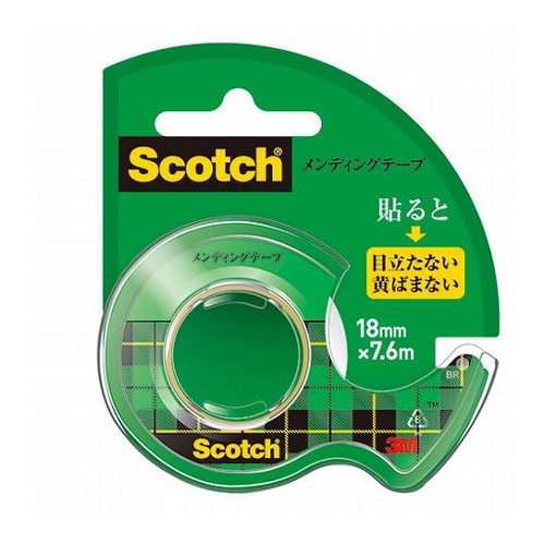【30個セット】 3M Scotch スコッチ メンディングテープ小巻 18mmディスペンサ付 3M-CM-18X30(代引不可)【送料無料】｜au  PAY マーケット