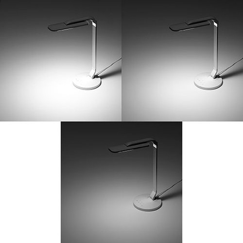 【3個セット】 YAZAWA 調光調色USB出力機能付きLEDデスクスタンド SDL10C01WHX3(代引不可)【送料無料】_3