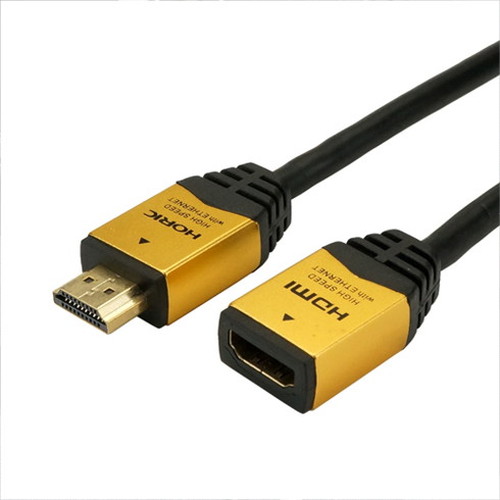 【5個セット】 HORIC HDMI延長ケーブル 3m ゴールド HDFM30-120GDX5(代引不可)【送料無料】