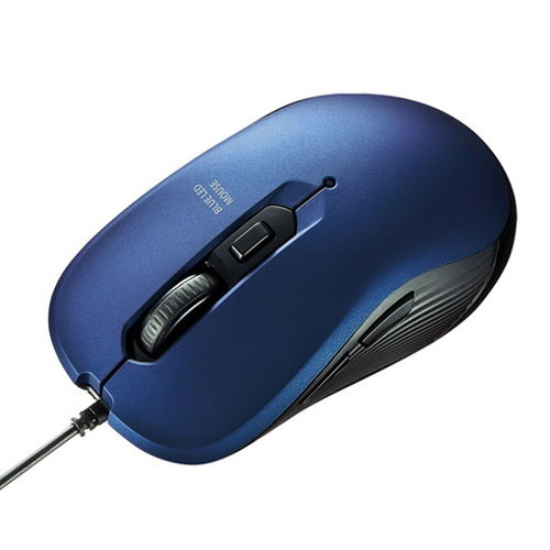 【5個セット】 サンワサプライ 有線ブルーLEDマウス MA-BL114BLX5(代引不可)【送料無料】